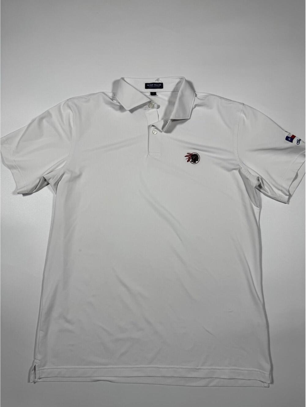 Peter Millar Crown Crafted Polo L White Governors Cup Golf Shirt